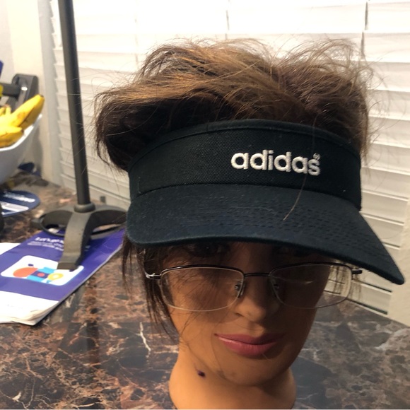 Adidas Women's Fit Aeroready Visor Black One Size Fits All - Picture 9 of 11